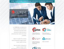 Tablet Screenshot of corem.fr